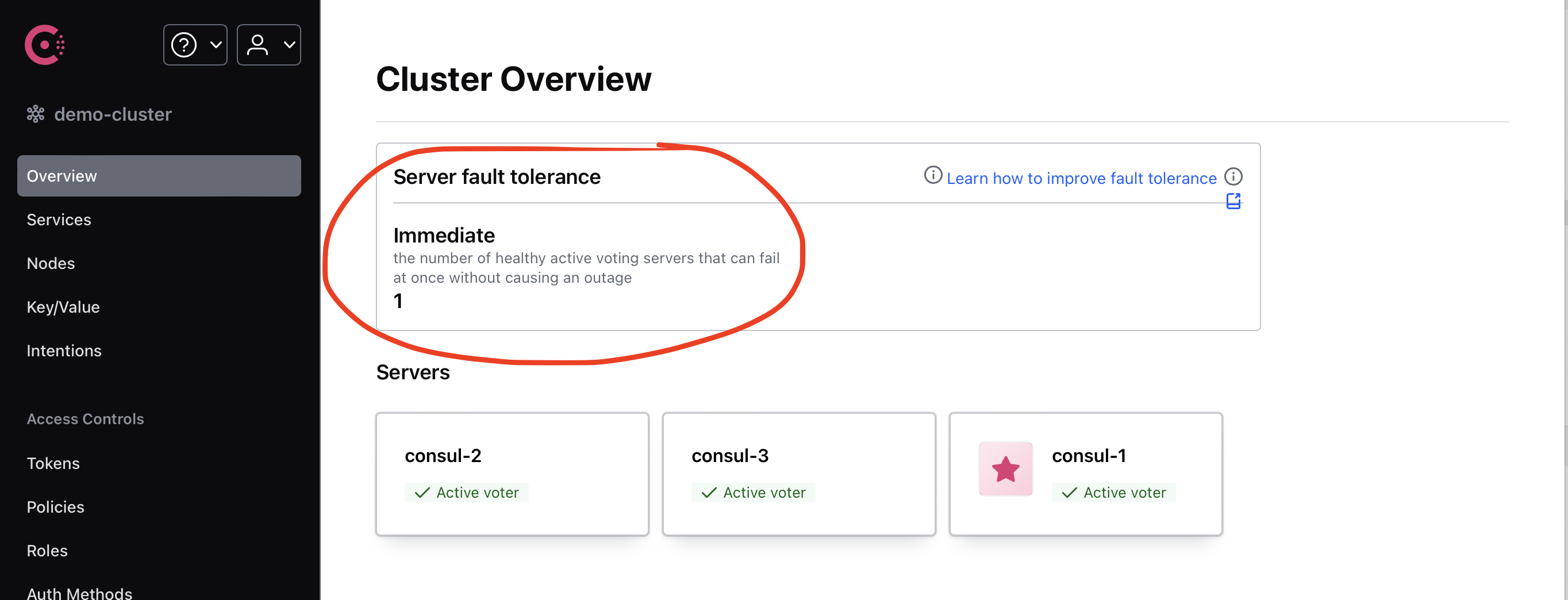 consul cluster overview failure tolerance