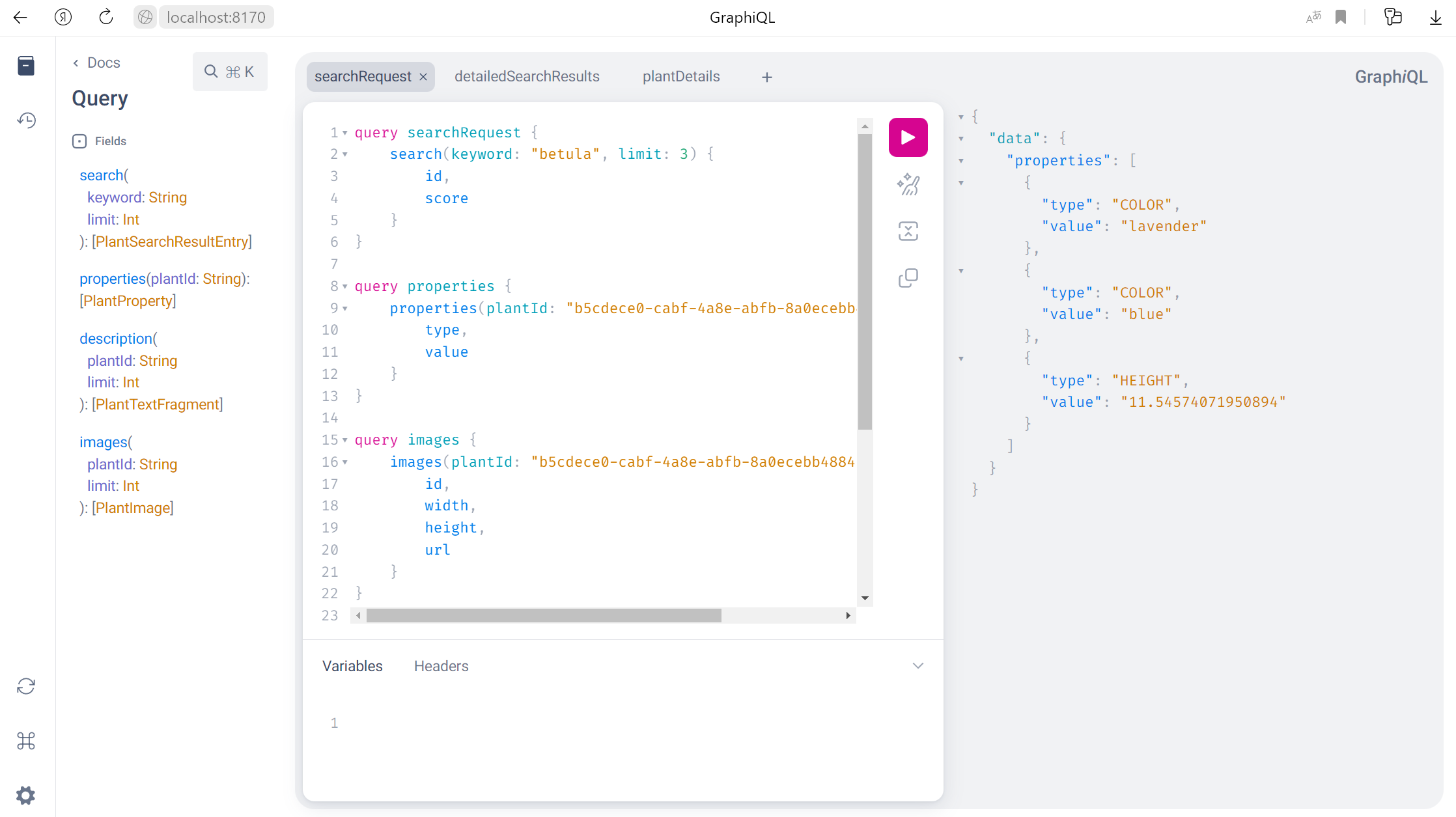 GraphQL UI sandbox